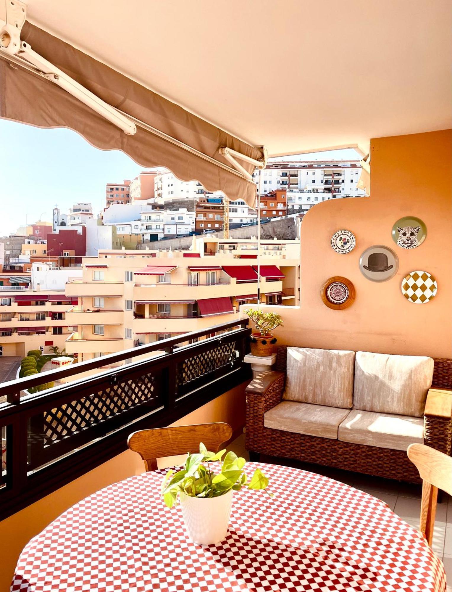 Casa Hugo - Ocean View, Quiet Pool, Fibre Net, Los Gigantes 圣地亚哥港 外观 照片